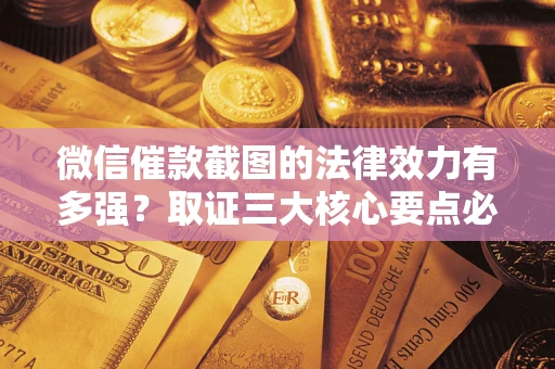 北京微信催款截图的法律效力有多强？取证三大核心要点必须知道！