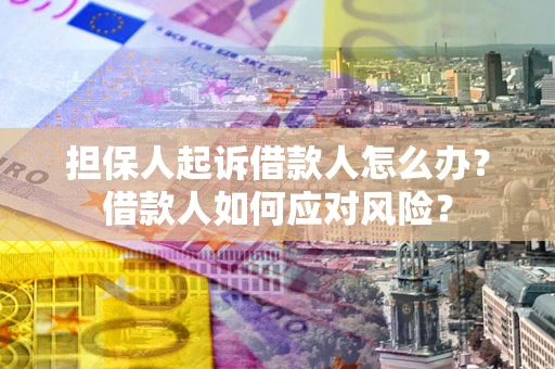 北京担保人起诉借款人怎么办？借款人如何应对风险？