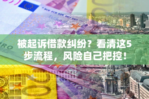 北京被起诉借款纠纷？看清这5步流程，风险自己把控！
