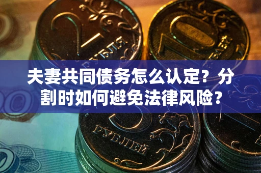 北京夫妻共同债务怎么认定？分割时如何避免法律风险？