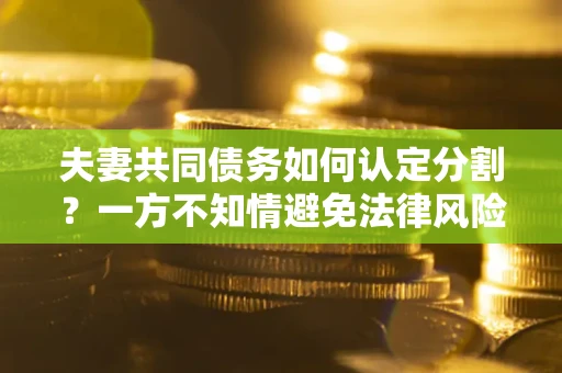 北京夫妻共同债务如何认定分割？一方不知情避免法律风险必看！